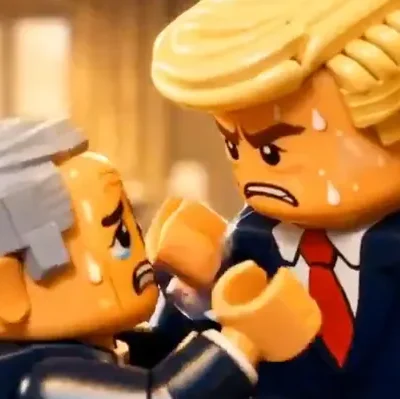 An AI generated Lego video of Trump and Netanyahu reportedly produced by Iran